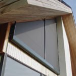 Detail venkovního trojúhelníkového stínění GJ MW